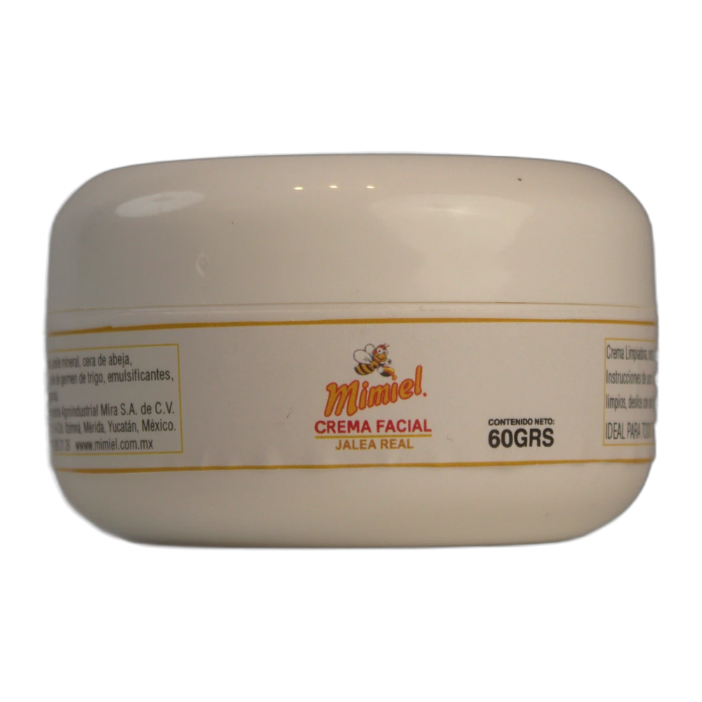 Crema Facial de Jalea Real 60 gr — Crema facial a base de Jalea Real. Hidratación y nutrición profunda. (Línea de Belleza, Mimiel Yucatán)