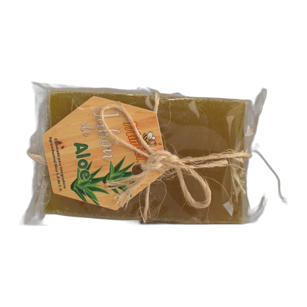 Jabones de Aloe Vera — Jabones artesanales de miel de abeja con aloe vera. Refrescan y calman la piel. (Línea de Belleza, Mimiel Yucatán)