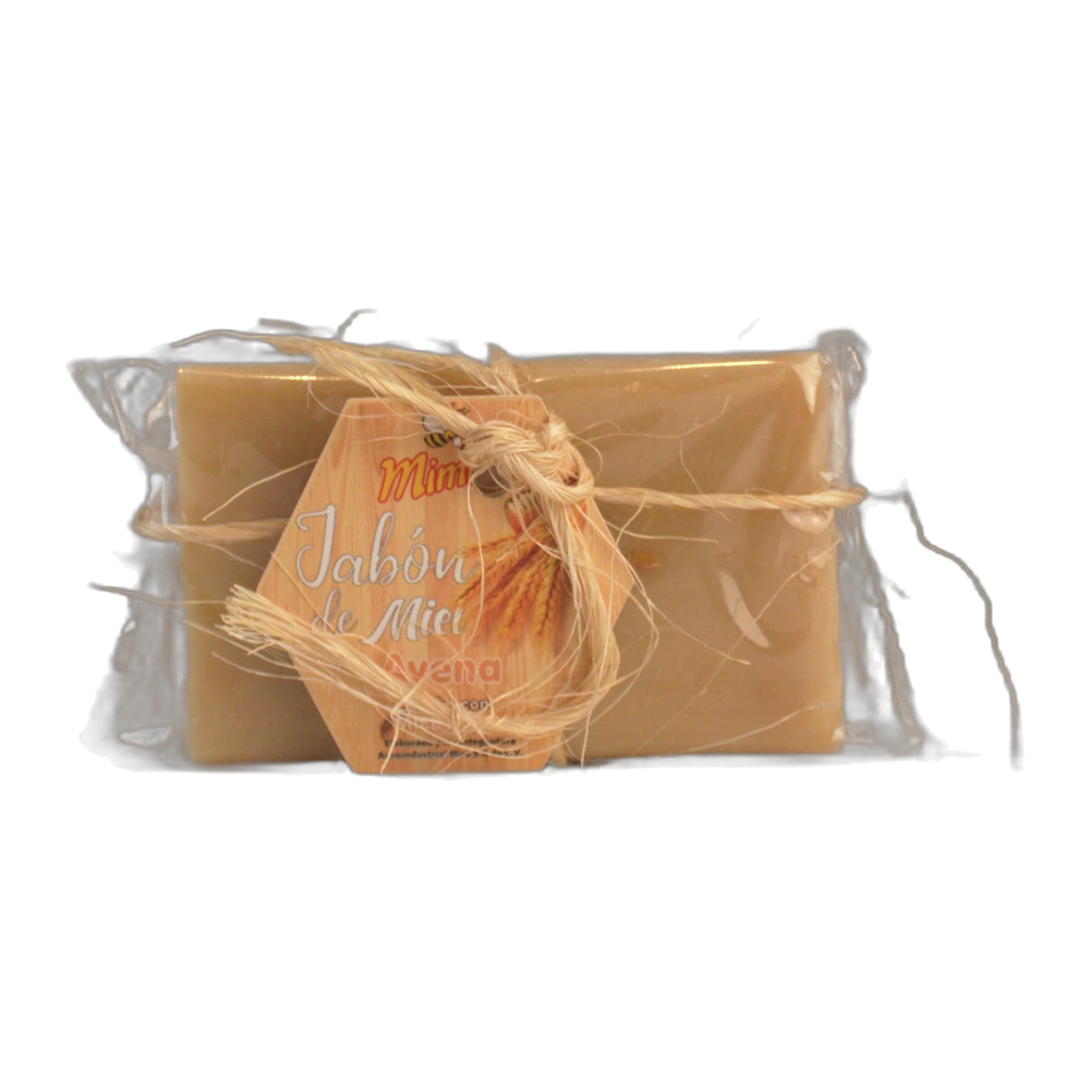 Jabones de Avena — Jabones artesanales de miel de abeja con avena. Exfolian suavemente y suavizan la piel. (Línea de Belleza, Mimiel Yucatán)