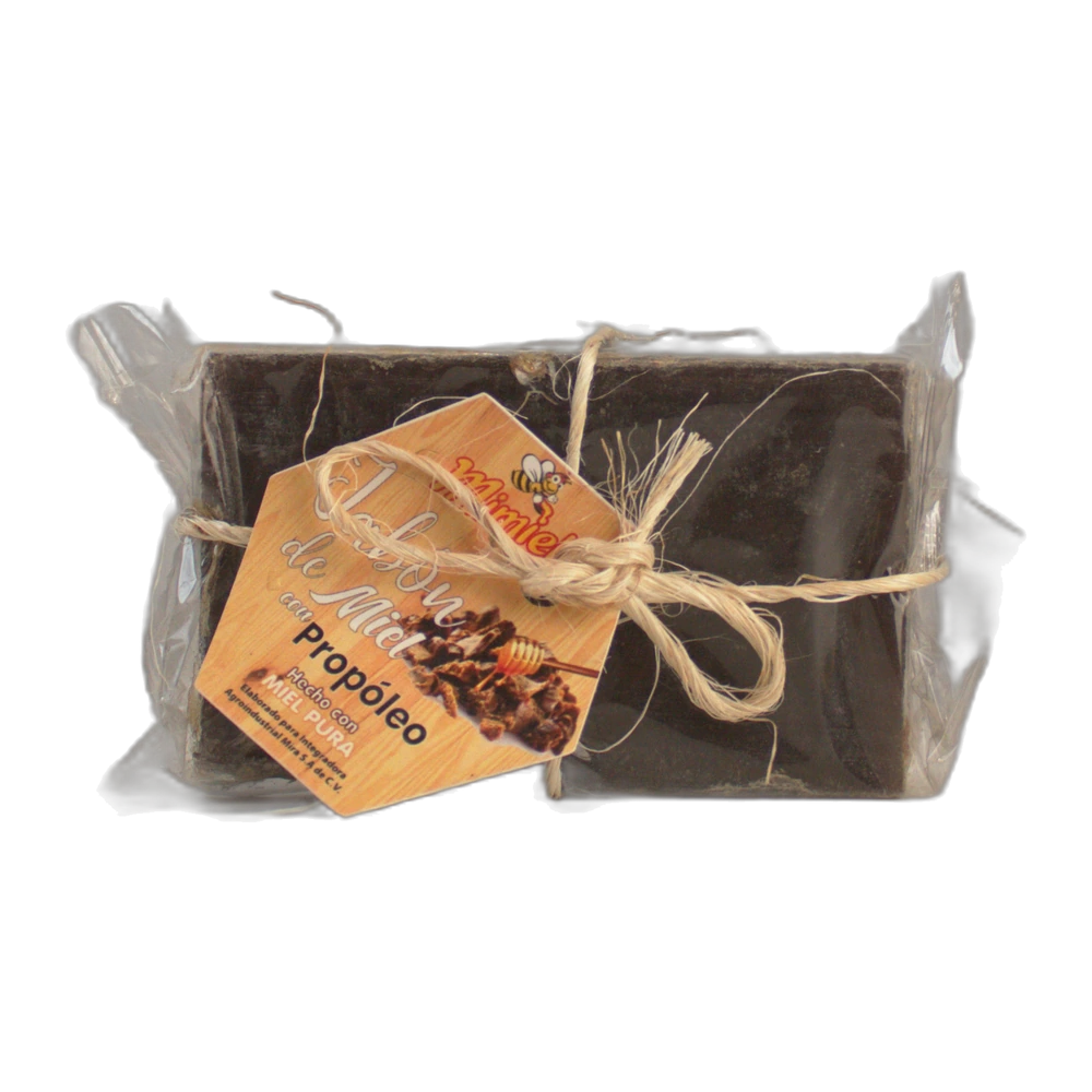Jabones de Propóleo — Jabones artesanales de miel de abeja con propóleo. Limpian y protegen la piel. (Línea de Belleza, Mimiel Yucatán)
