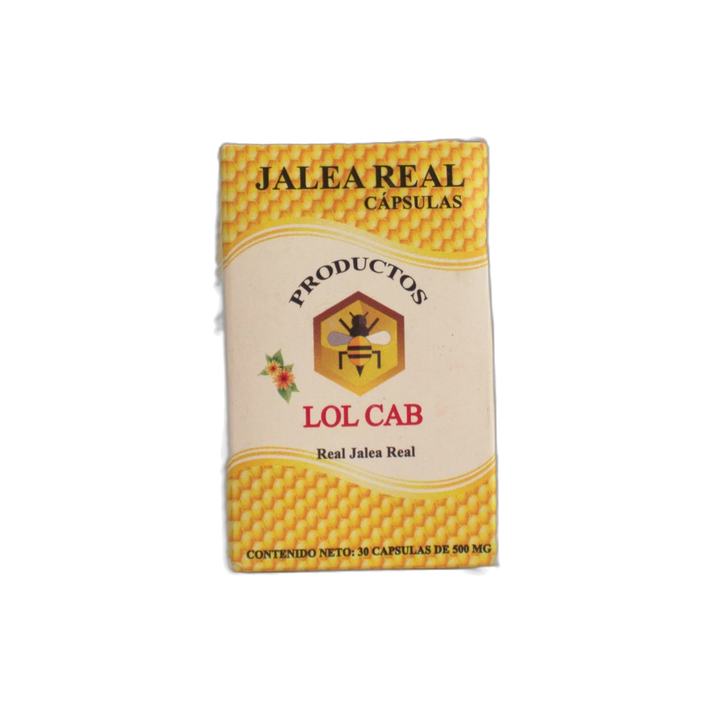 Cápsulas de Jalea Real — Cápsulas de Jalea Real LOL CAB. Suplemento natural para energía y vitalidad. (Línea Medicinal, Mimiel Yucatán)