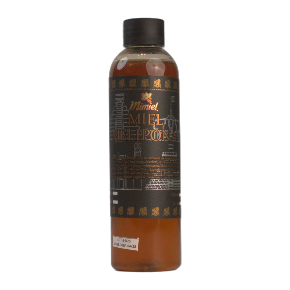 Miel Melipona 125ml — 125ml de miel de abeja melipona, producto ancestral de Yucatán. (Miel Melipona, Mimiel Yucatán)